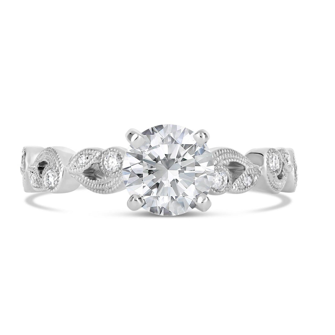 Vintage Style Diamond Engagement Ring - The Diamond Guys