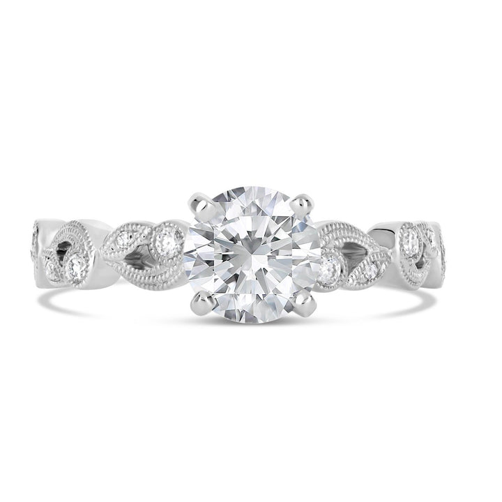 Vintage Style Diamond Engagement Ring - The Diamond Guys