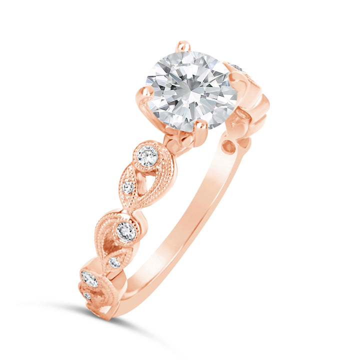 Vintage Style Diamond Engagement Ring - The Diamond Guys