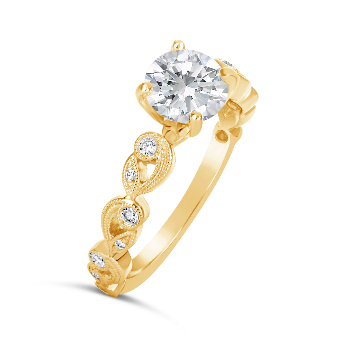 Vintage Style Diamond Engagement Ring - The Diamond Guys