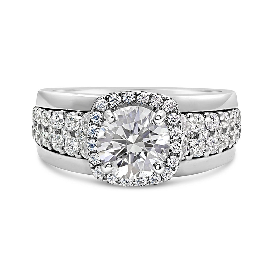 Diamond Halo Engagement Ring - The Diamond Guys