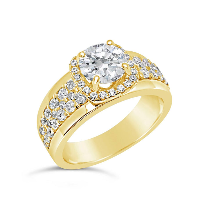 Diamond Halo Engagement Ring - The Diamond Guys