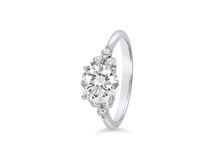 Modern Diamond Engagement Ring - The Diamond Guys