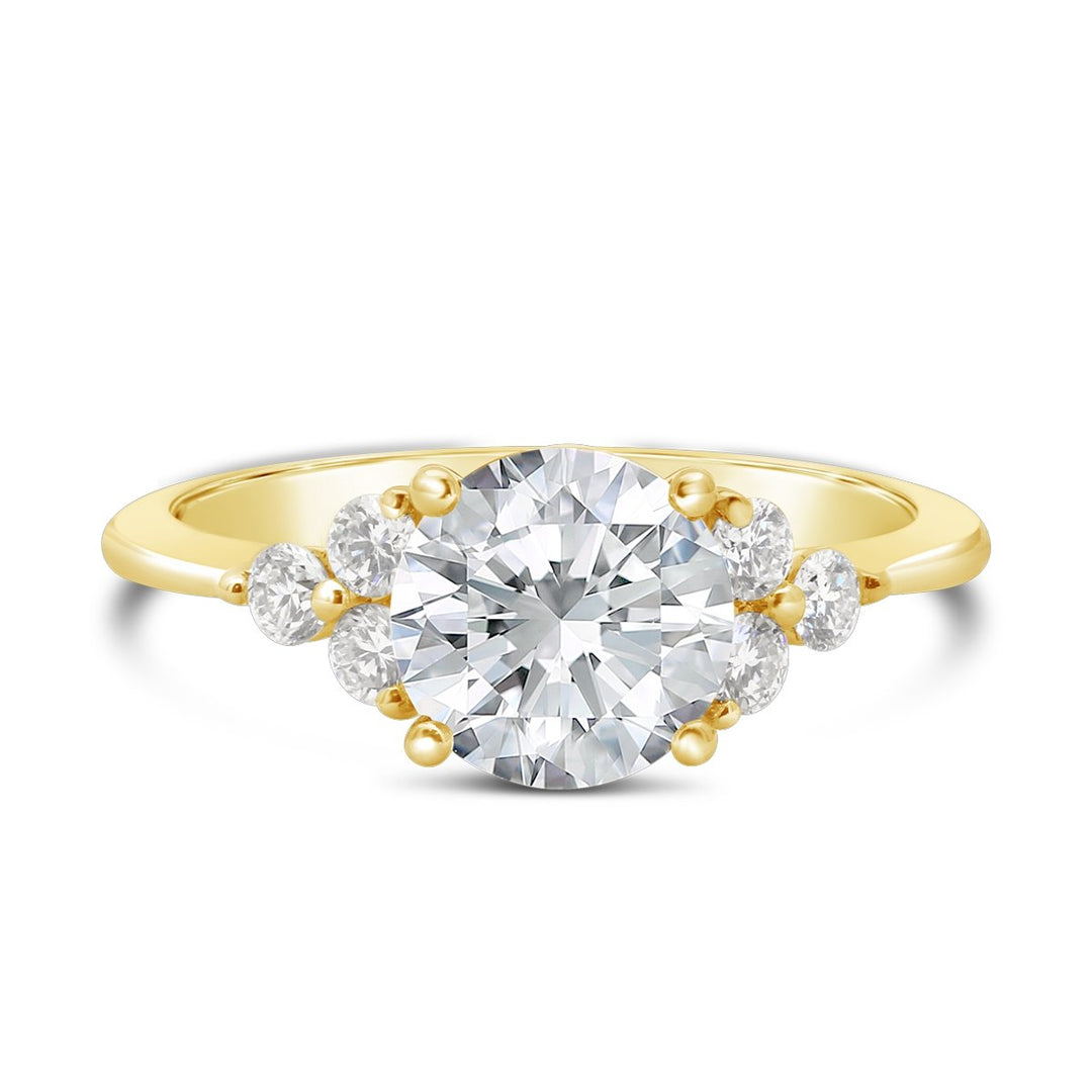 Modern Diamond Engagement Ring - The Diamond Guys