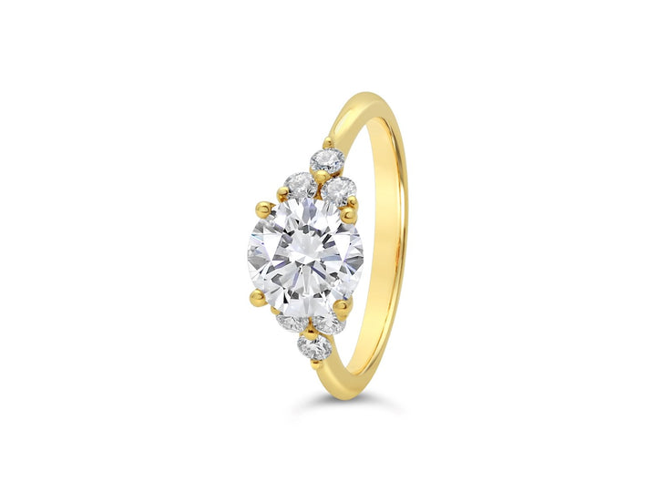 Modern Diamond Engagement Ring - The Diamond Guys