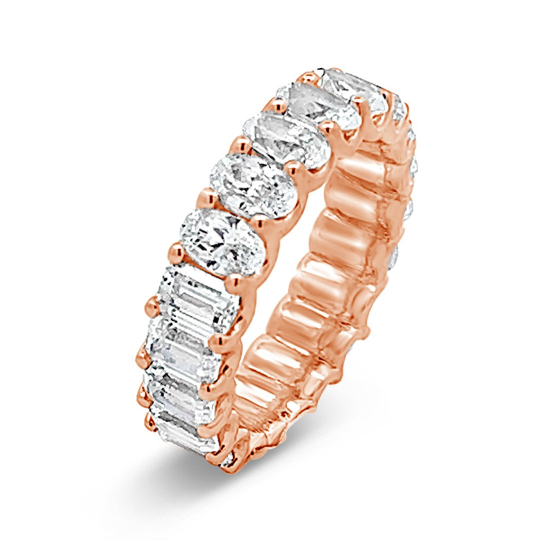 Two Shape Modern Diamond Eternity Band - YJC3445 - The Diamond Guys