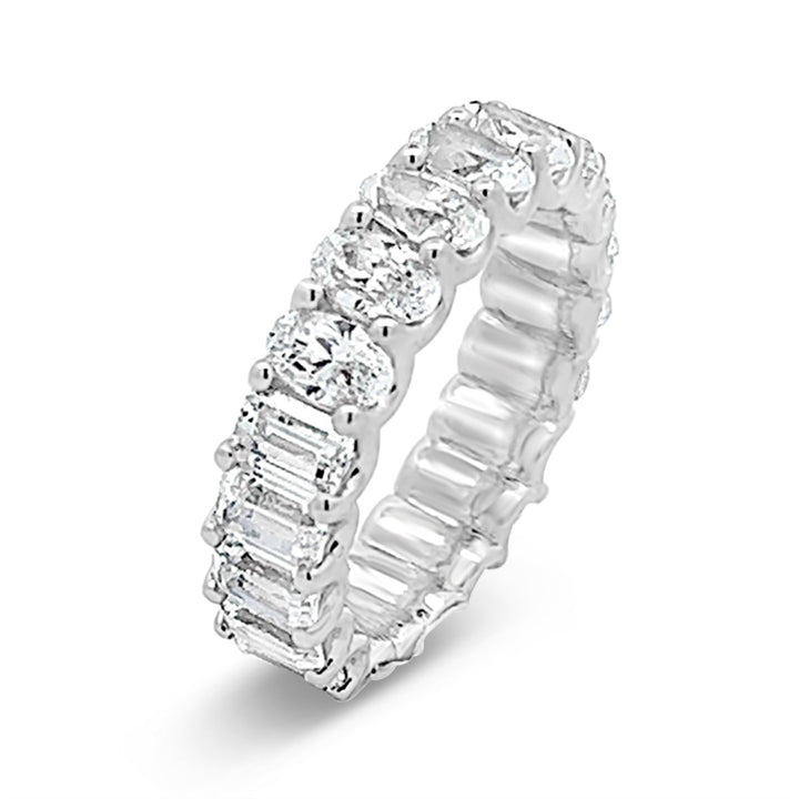Two Shape Modern Diamond Eternity Band - YJC3445 - The Diamond Guys