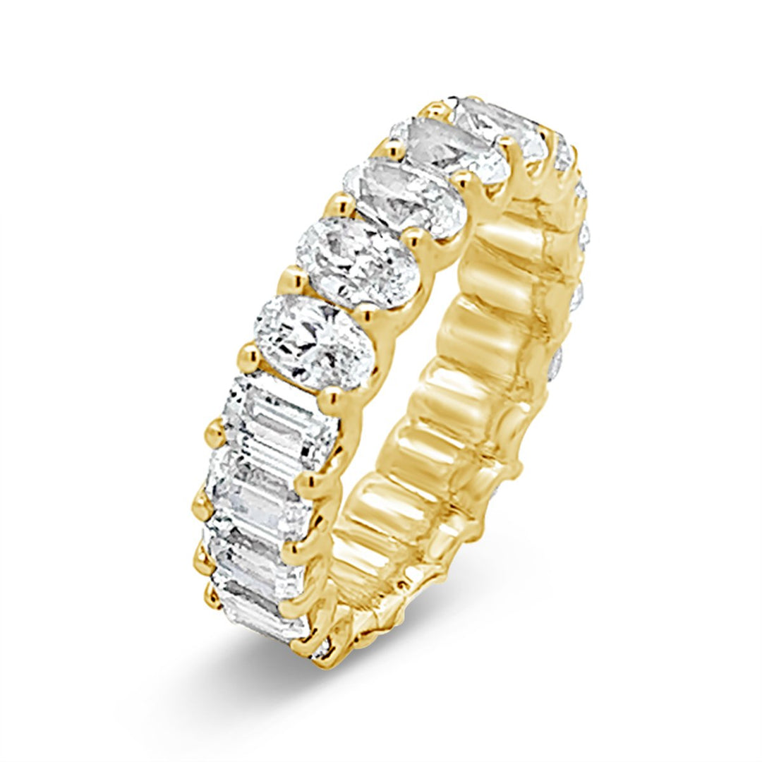 Two Shape Modern Diamond Eternity Band - YJC3445 - The Diamond Guys