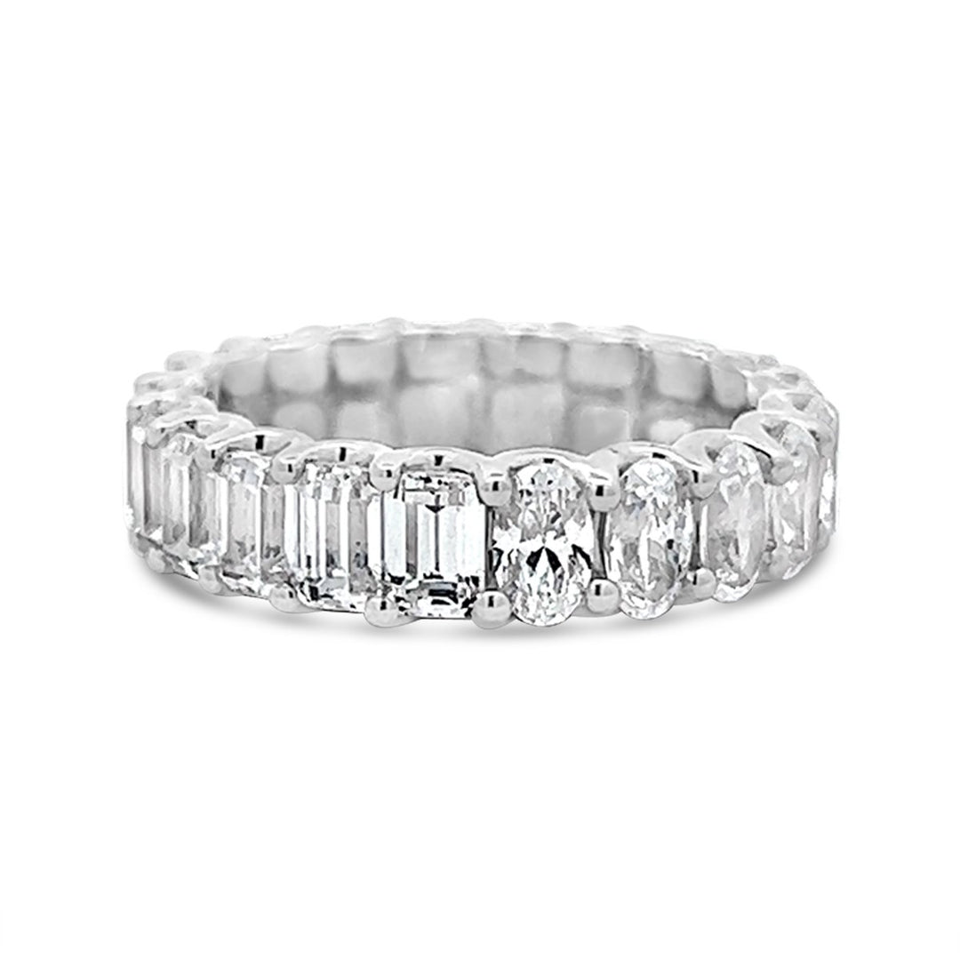 Two Shape Modern Diamond Eternity Band - YJC3445 - The Diamond Guys