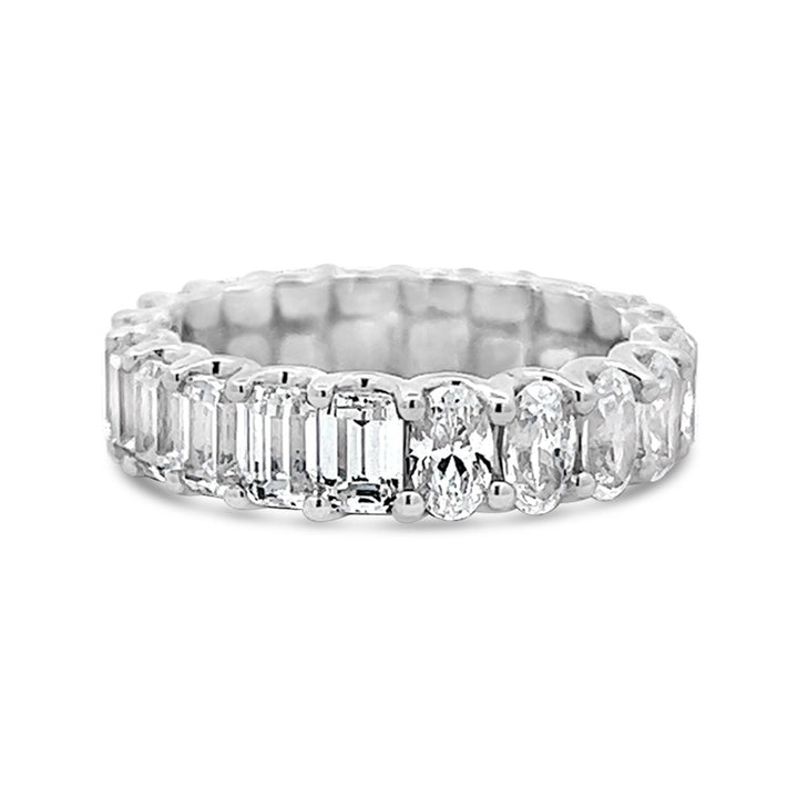 Two Shape Modern Diamond Eternity Band - YJC3445 - The Diamond Guys