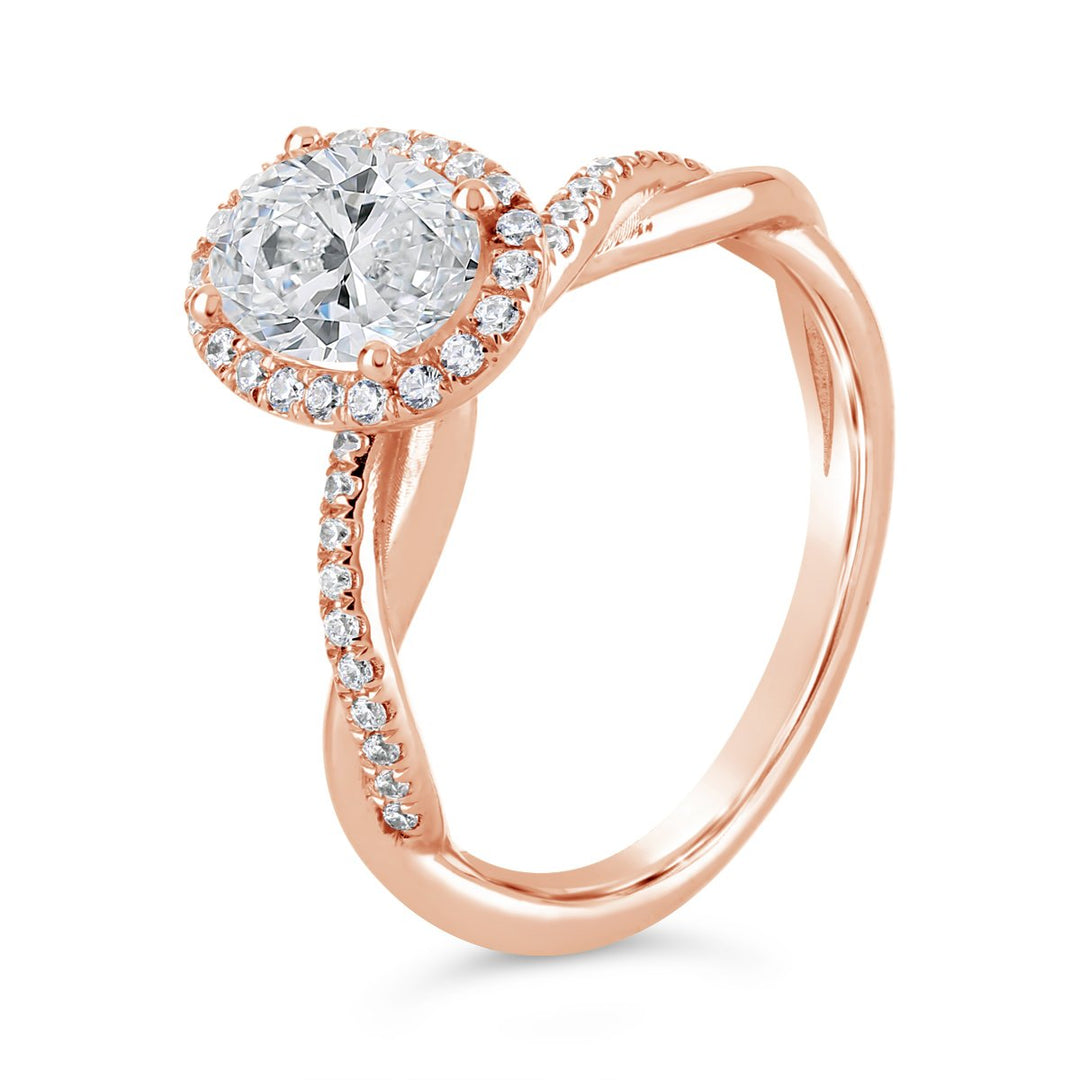 Diamond Halo Engagement Ring