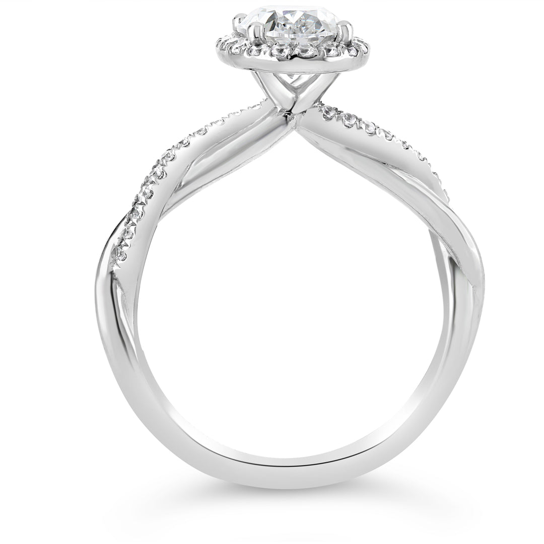 Diamond Halo Engagement Ring