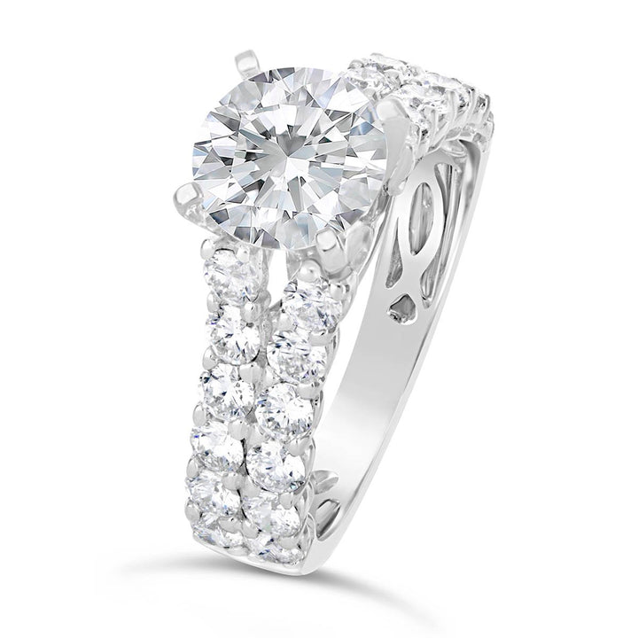 Split Shank Diamond Engagement Ring