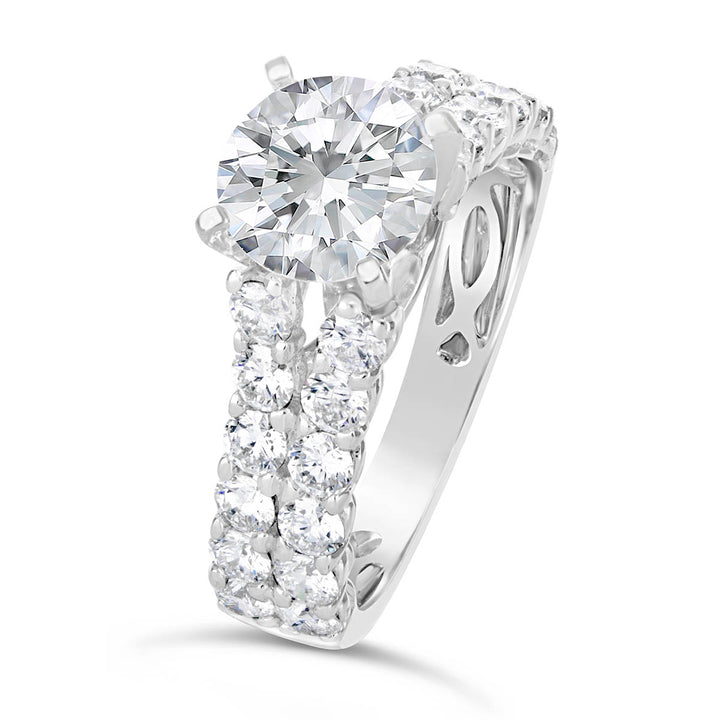 Split Shank Diamond Engagement Ring - ARD1596R