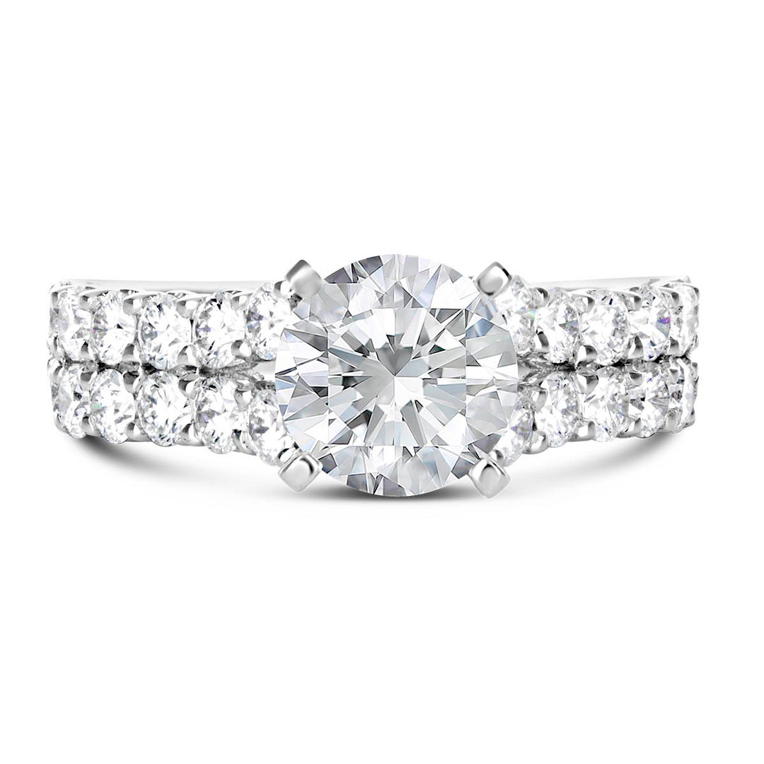 Split Shank Diamond Engagement Ring