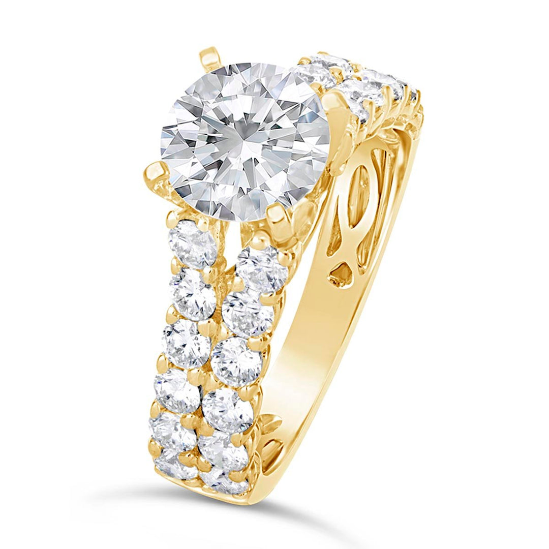 Split Shank Diamond Engagement Ring