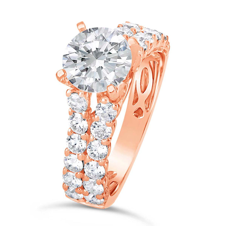 Split Shank Diamond Engagement Ring