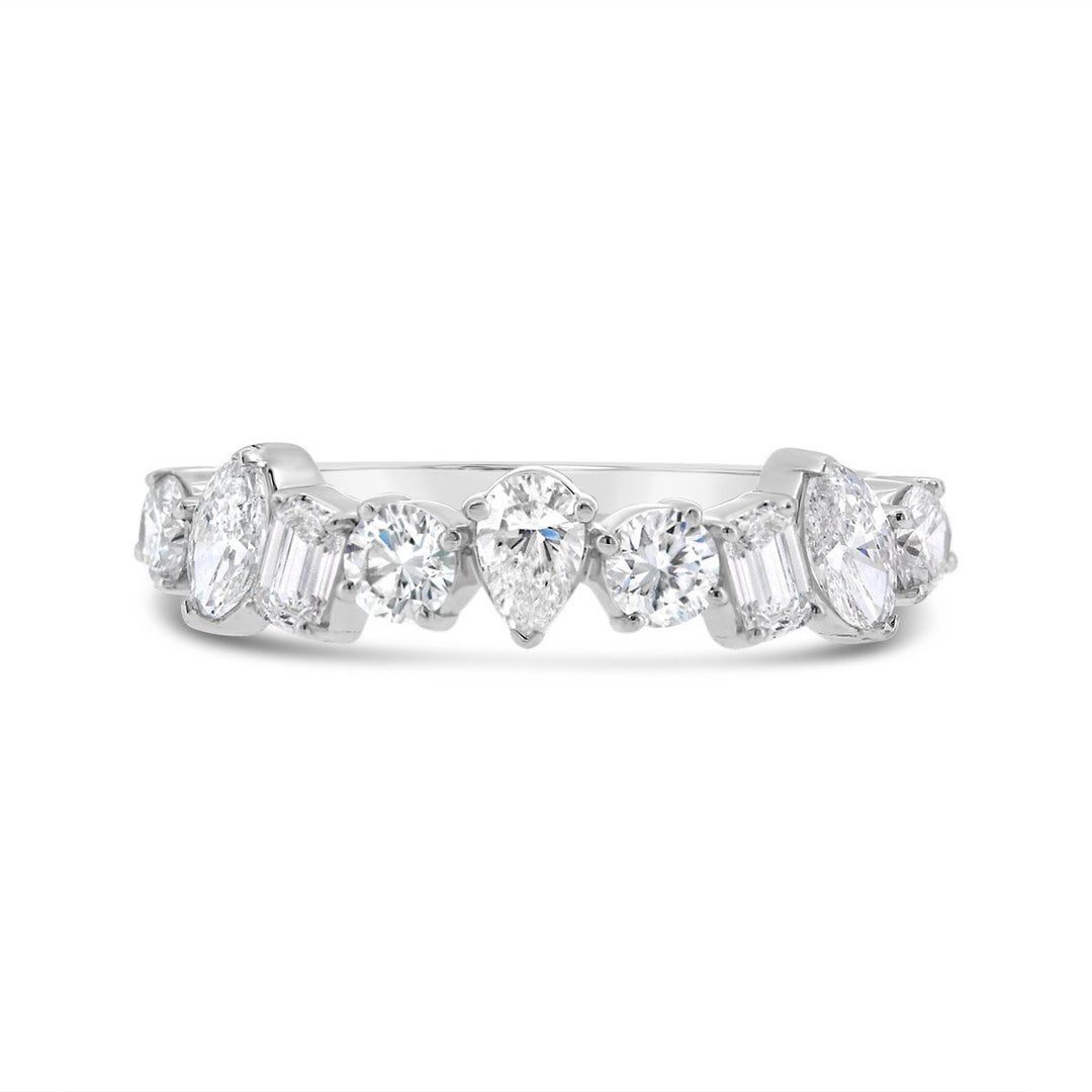 Lab Grown Half Way Set Multishaped Diamond Band