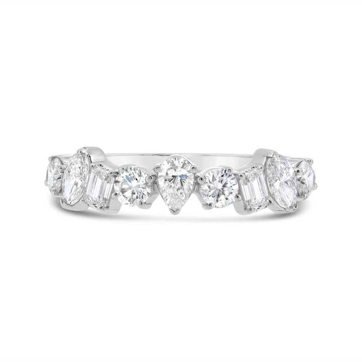 Lab Grown Half Way Set Multishaped Diamond Band