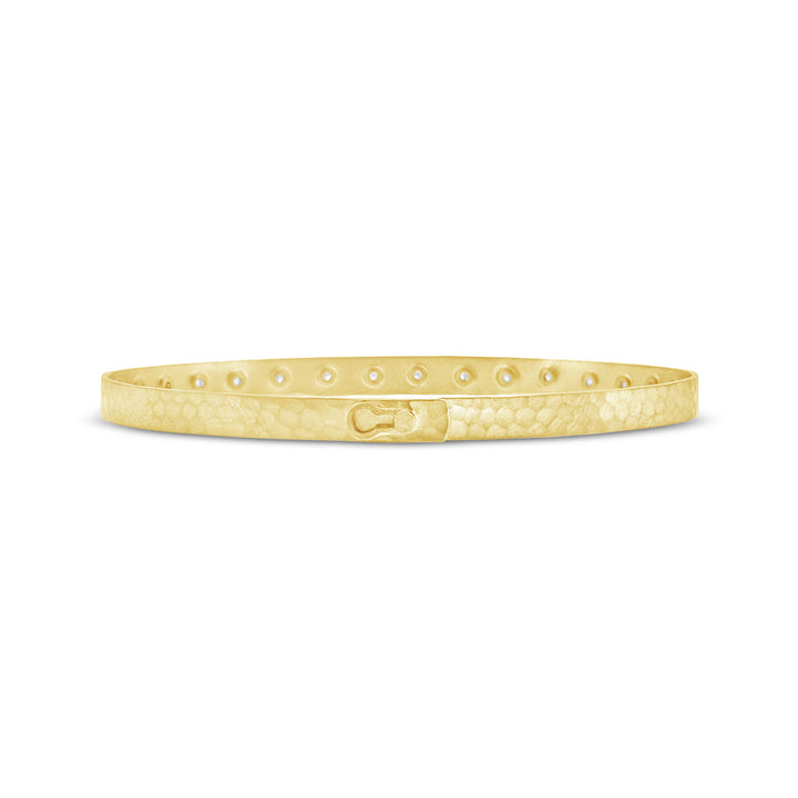 4.15mm Diamond Hammered Finish Bangle