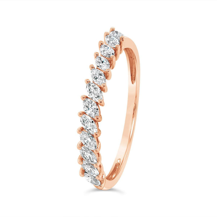 Slanted Marquise Diamond Band - 43352R - The Diamond Guys