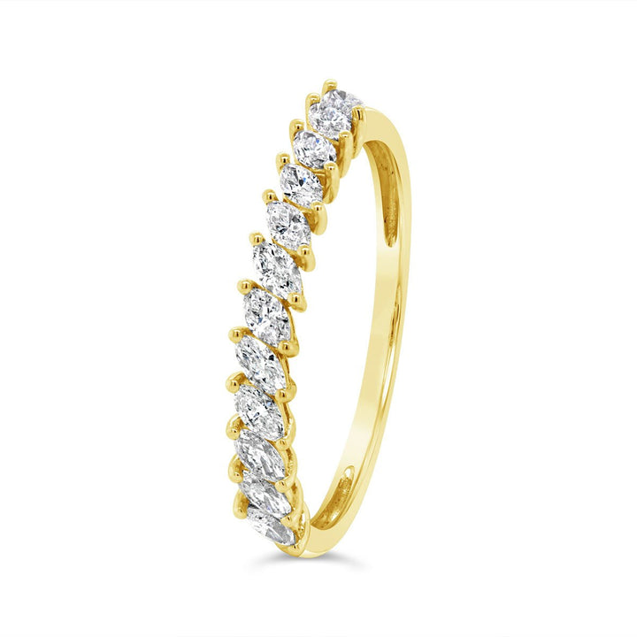Slanted Marquise Diamond Band - 43352R - The Diamond Guys