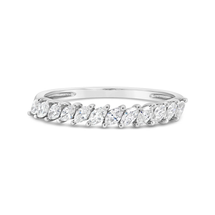 Slanted Marquise Diamond Band - 43352R - The Diamond Guys