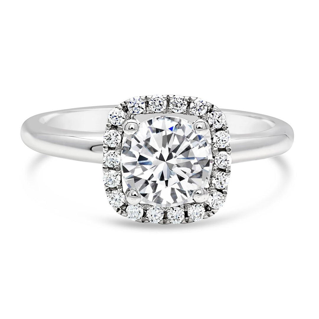 Diamond Halo Engagement Ring