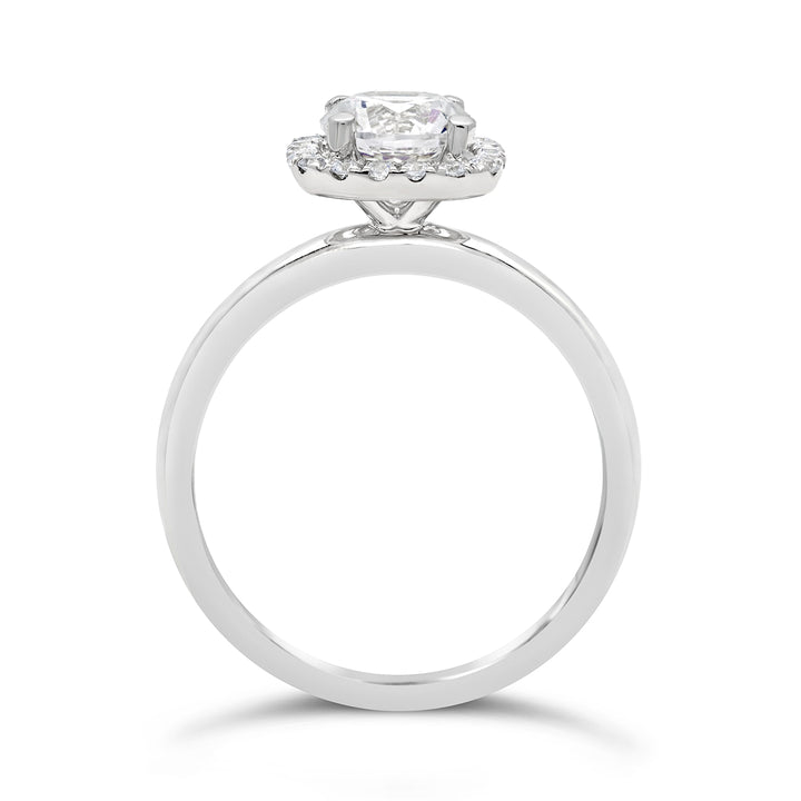 Diamond Halo Engagement Ring