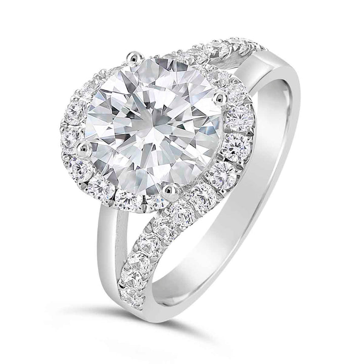 Diamond Halo Engagement Ring