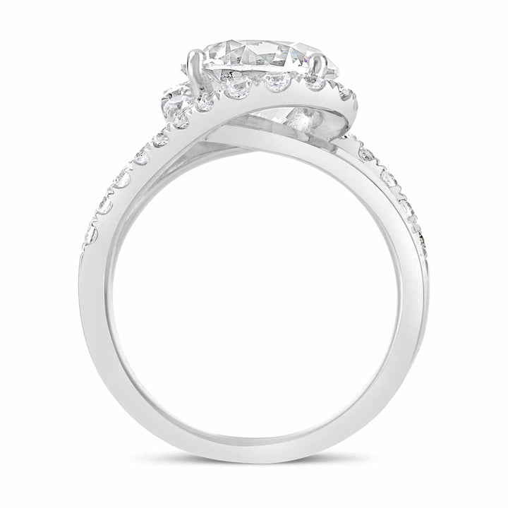 Diamond Halo Engagement Ring