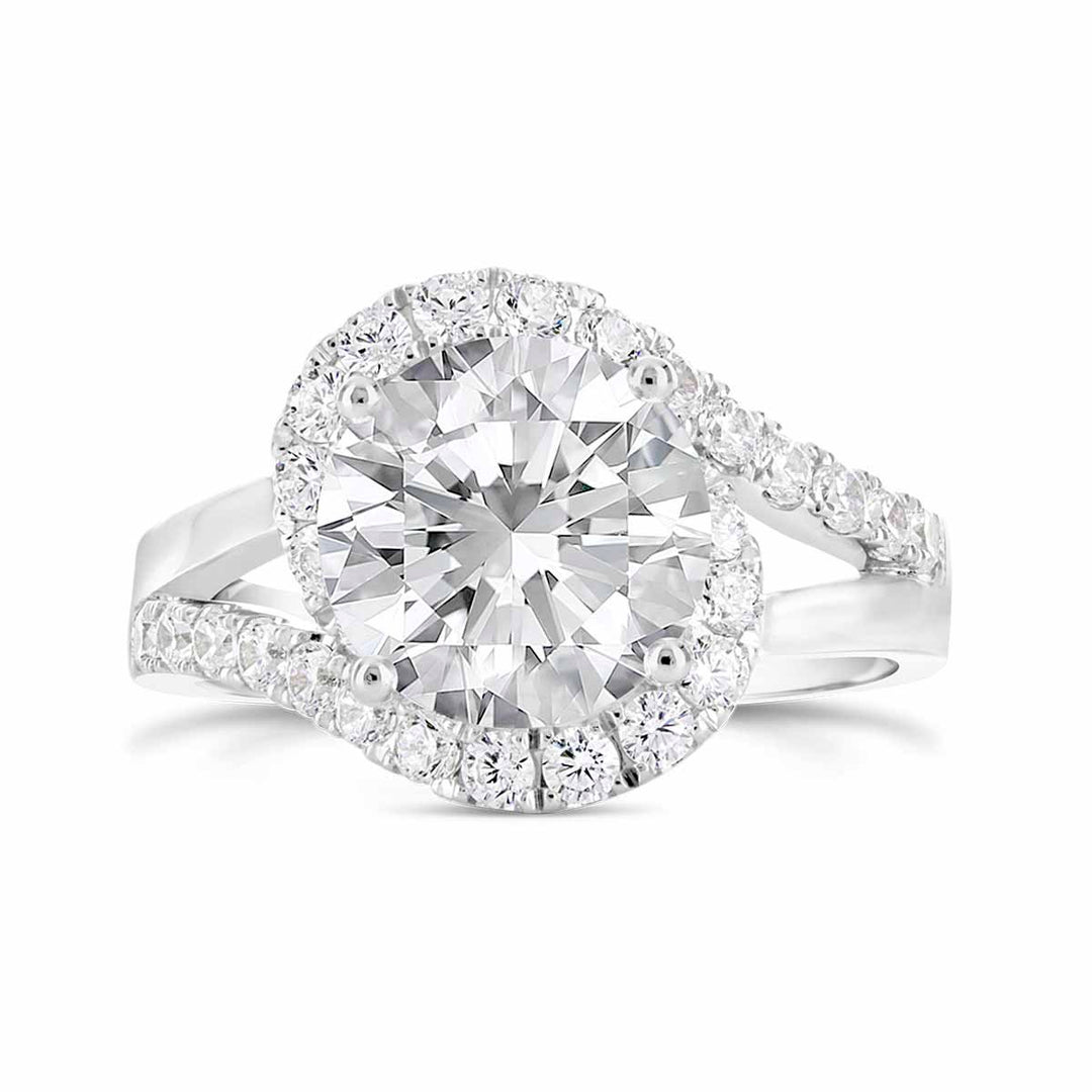 Diamond Halo Engagement Ring