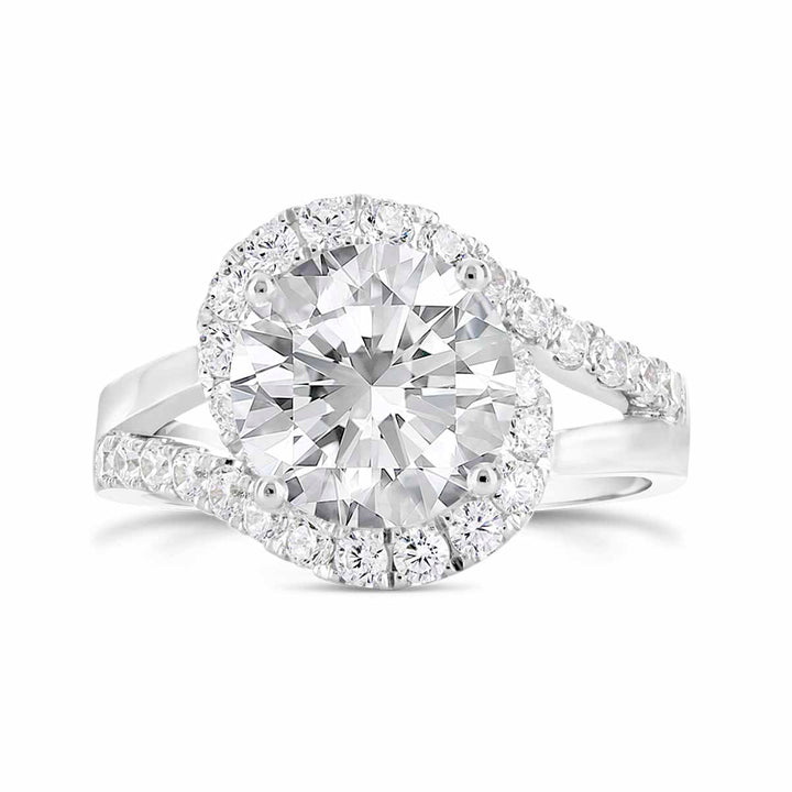 Diamond Halo Engagement Ring