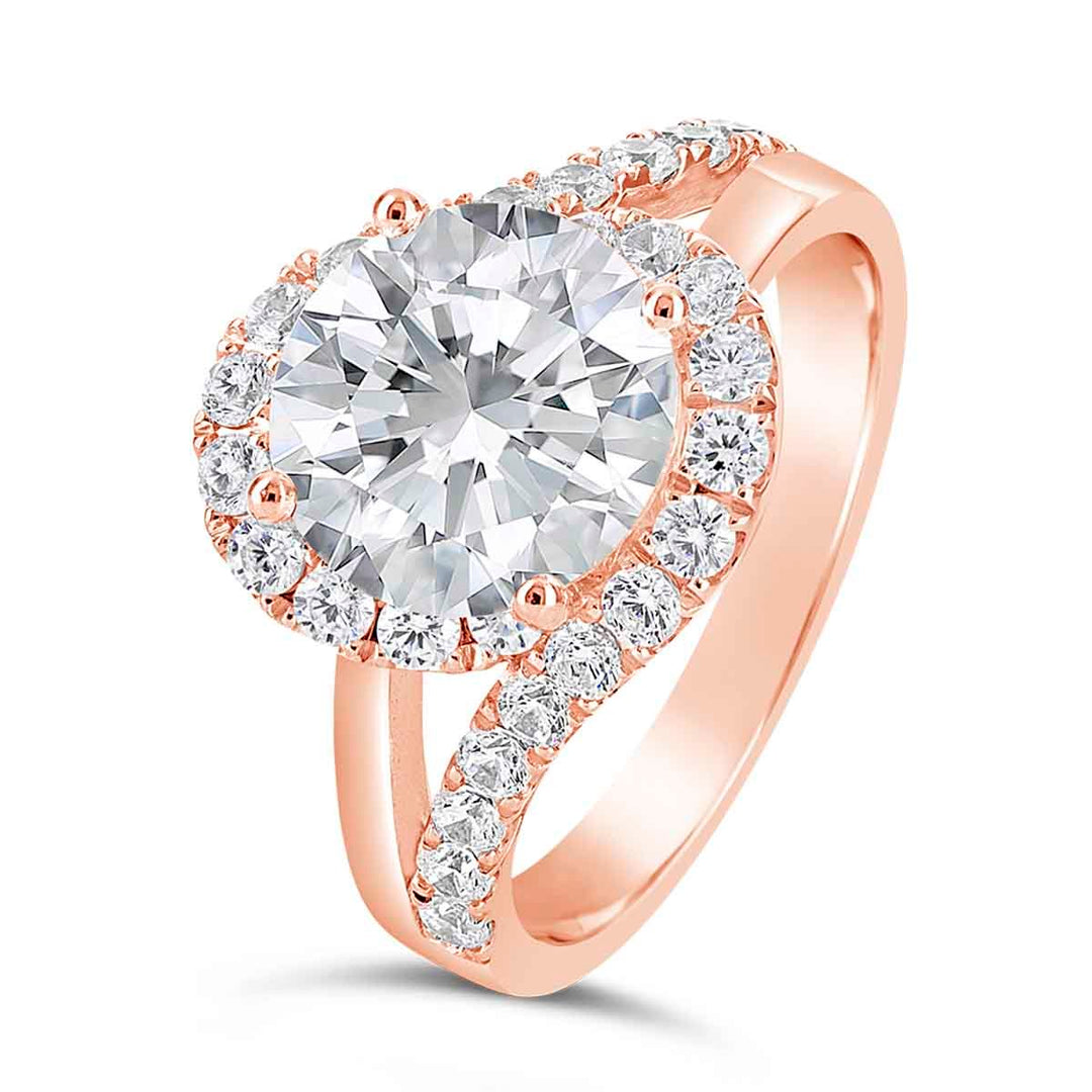 Diamond Halo Engagement Ring