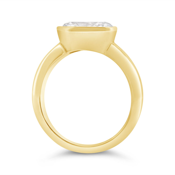 Lab Grown Bezel Set Diamond Ring