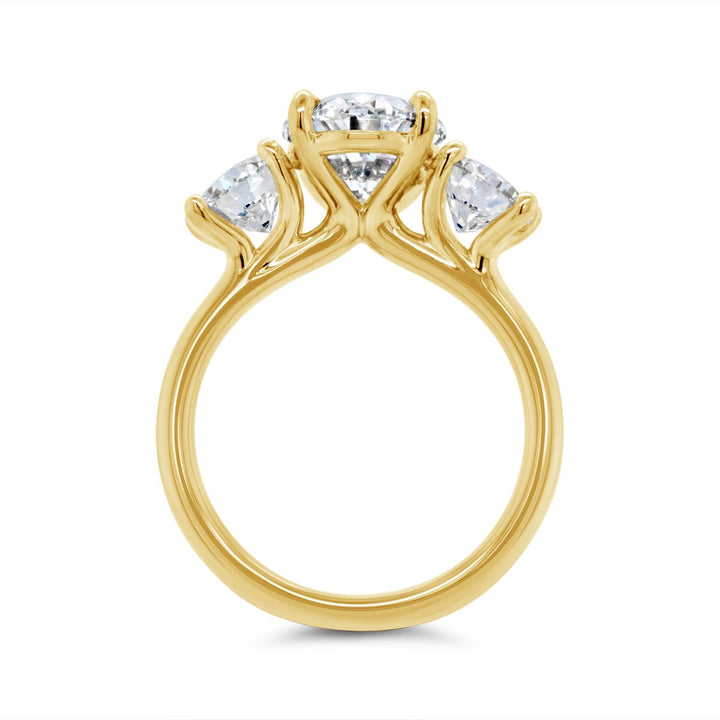 Three Stone Diamond Engagement Ring - YJC5456R