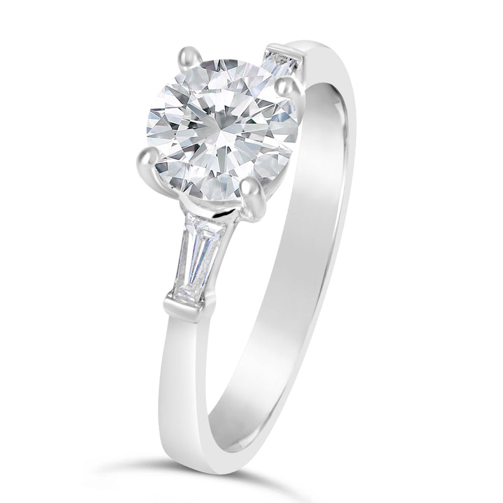 Three Stone Diamond Engagement Ring