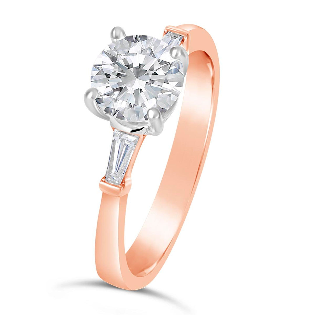 Three Stone Diamond Engagement Ring