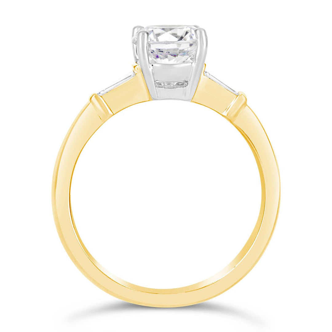 Three Stone Diamond Engagement Ring