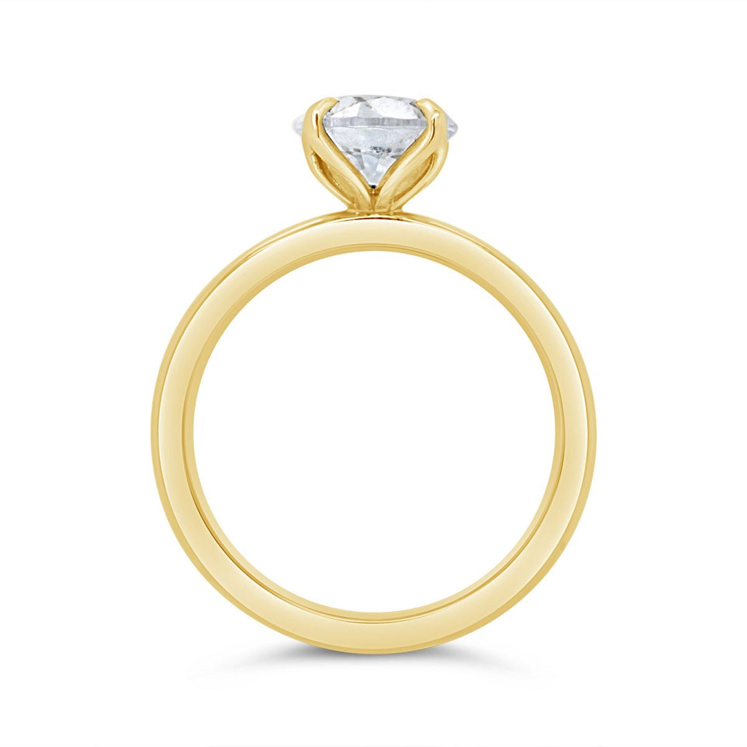 Solitaire Diamond Engagement Ring with Claw Prongs - The Diamond Guys