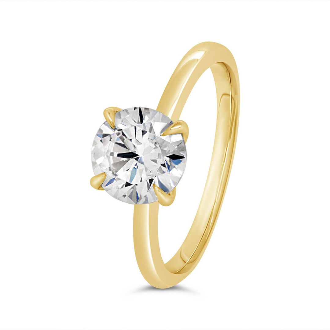 Solitaire Diamond Engagement Ring with Claw Prongs - The Diamond Guys
