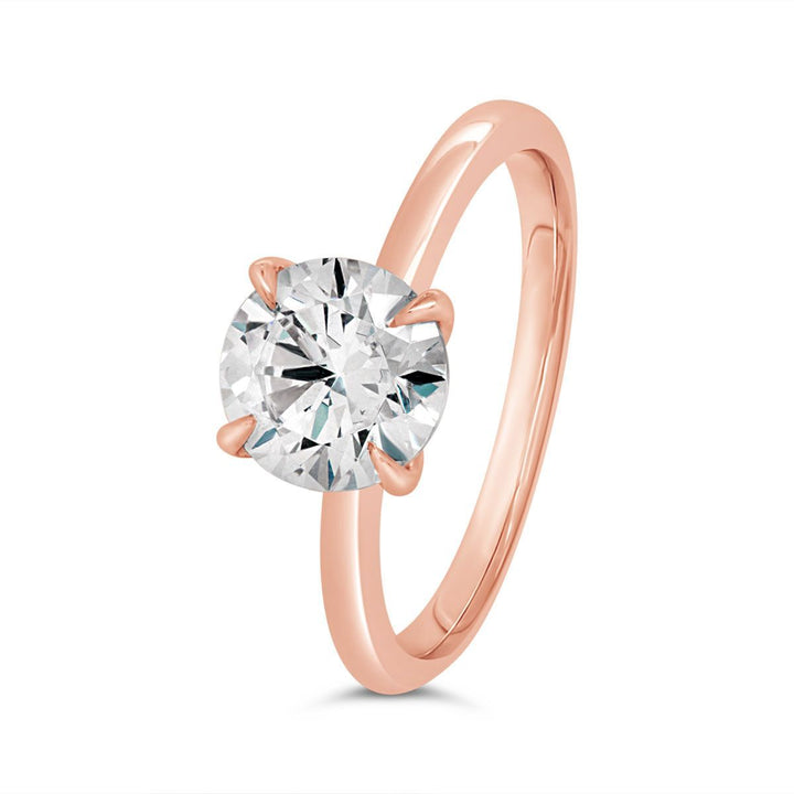 Solitaire Diamond Engagement Ring with Claw Prongs - The Diamond Guys