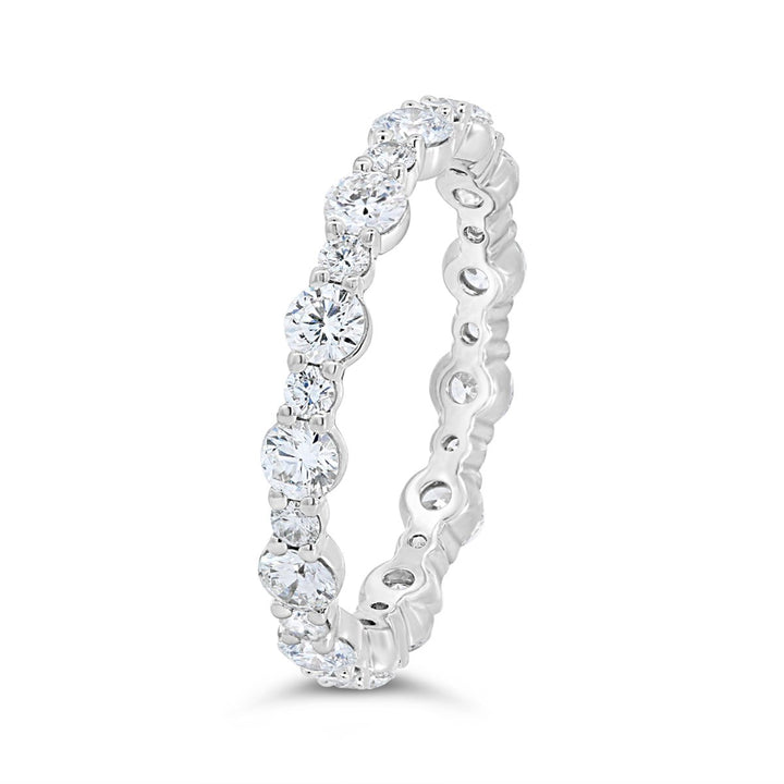 Alternating Rounds Lab Grown Diamond Eternity Band