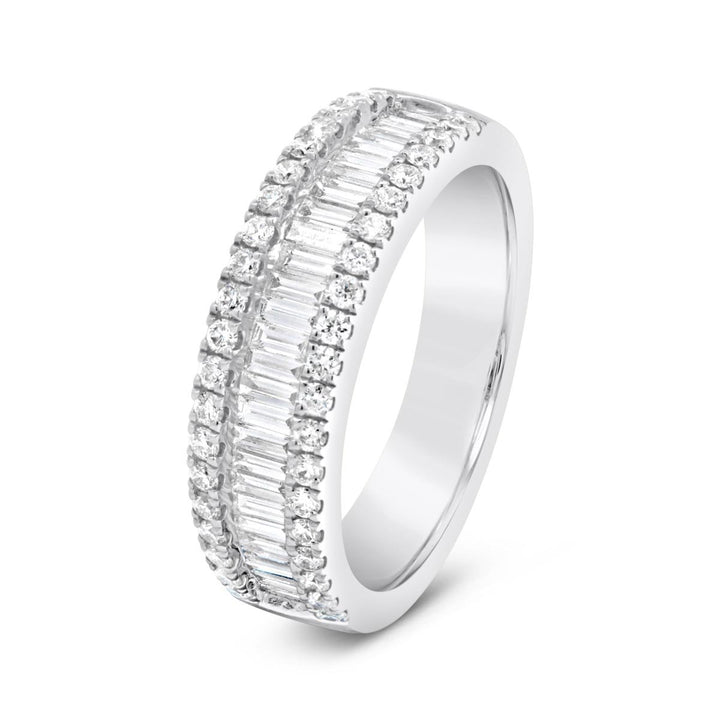 Baguette and Round Diamond Band - DRG3434R