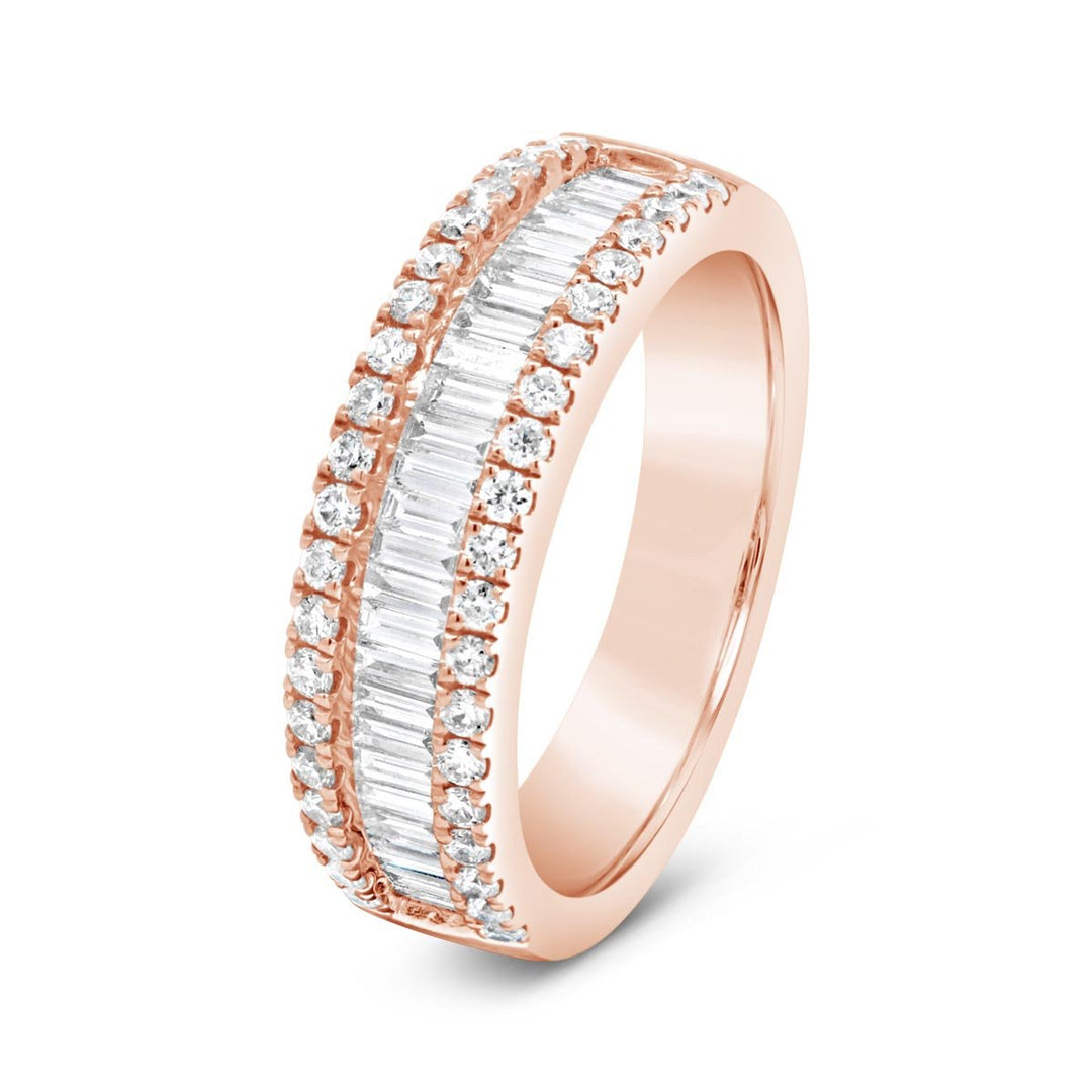 Baguette and Round Diamond Band - DRG3434R