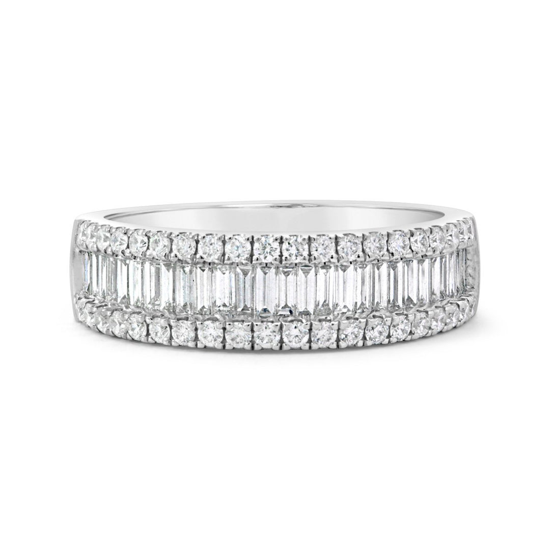 Baguette and Round Diamond Band - DRG3434R