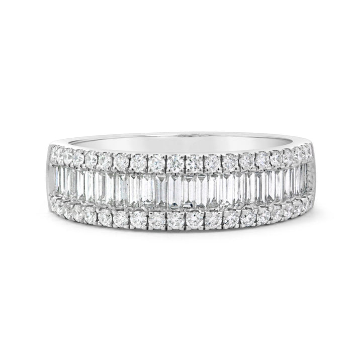 Baguette and Round Diamond Band - DRG3434R