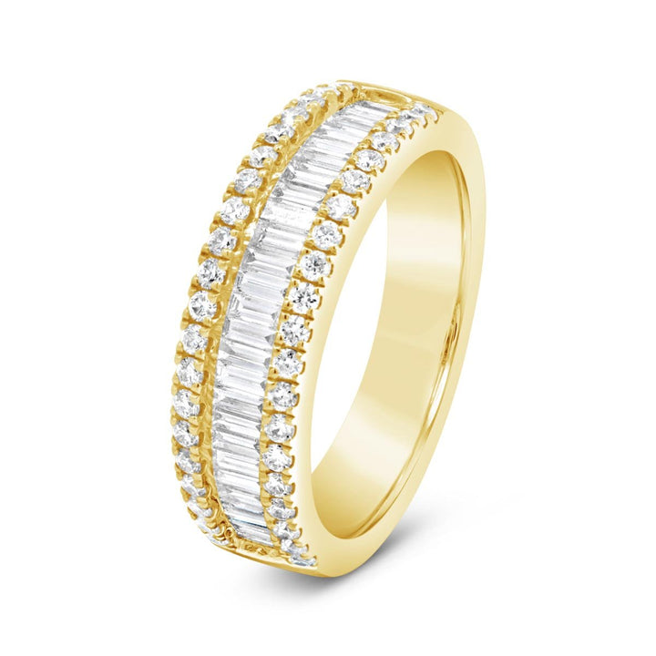 Baguette and Round Diamond Band - DRG3434R
