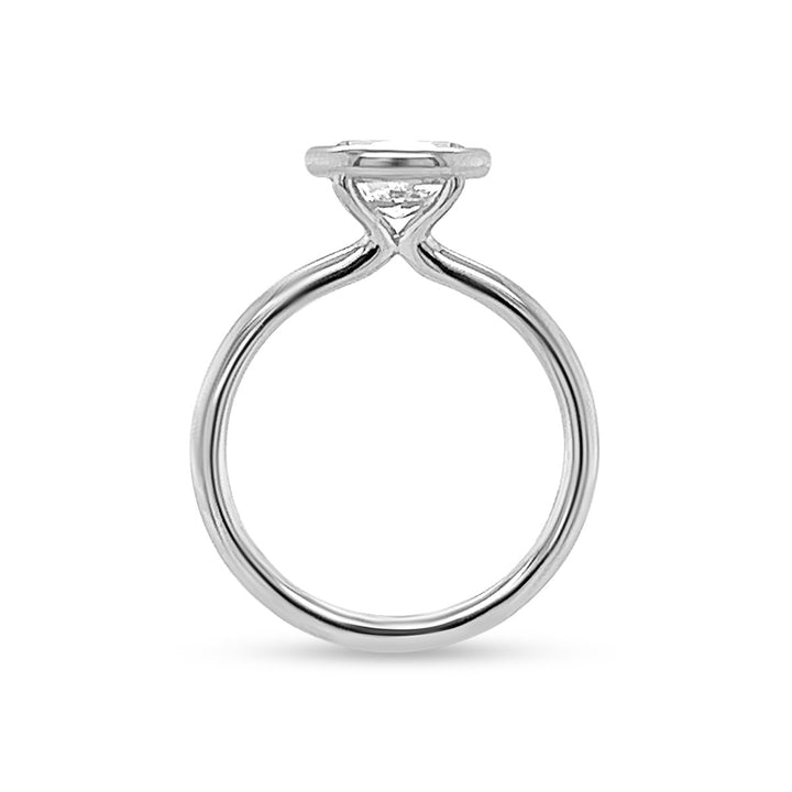 Classic Bezel Set Solitaire Diamond Engagement Ring