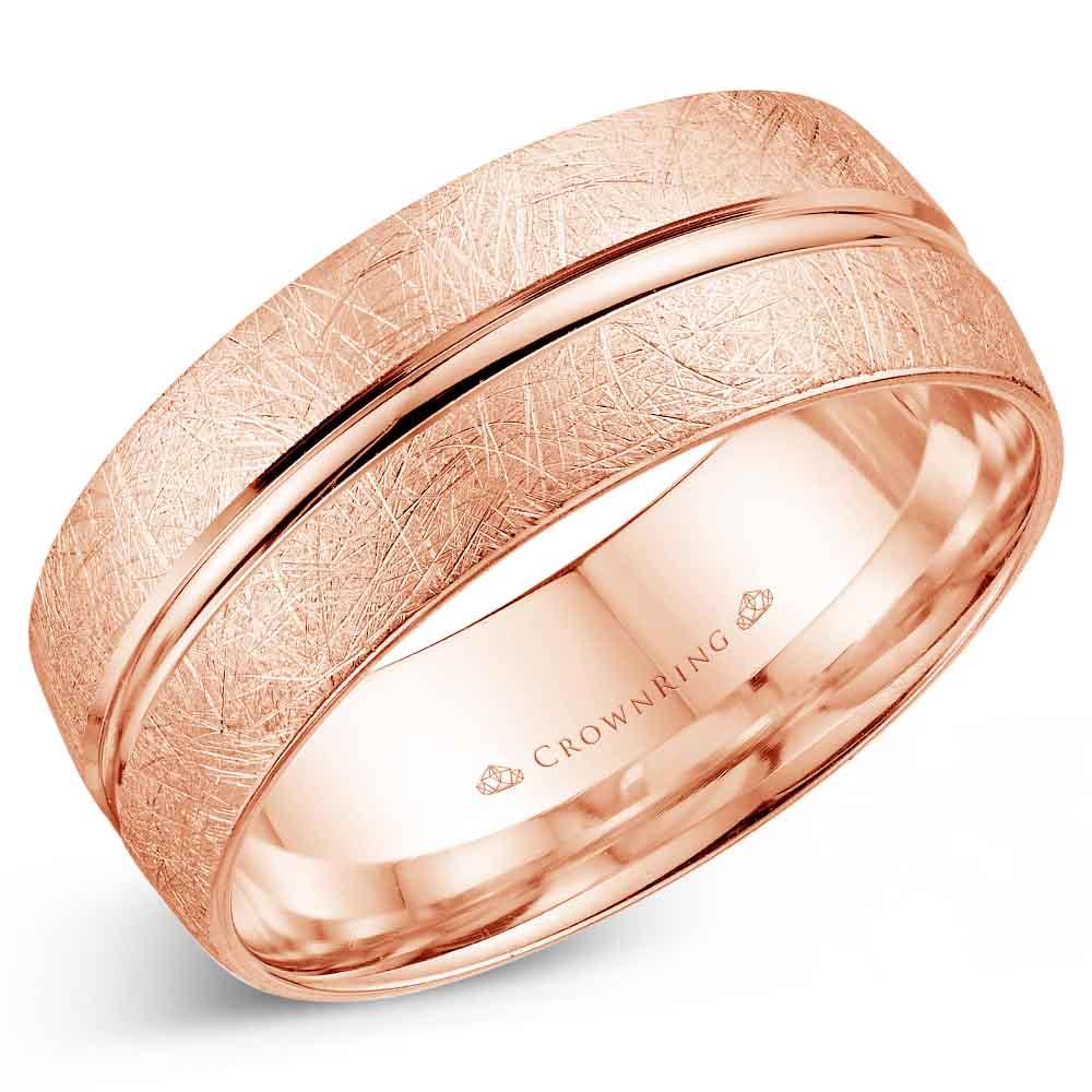 Men's Modern Wedding Band - WB-7935 - The Diamond Guys